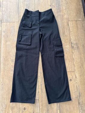 Wilfred Black High-Rise Straight Pants